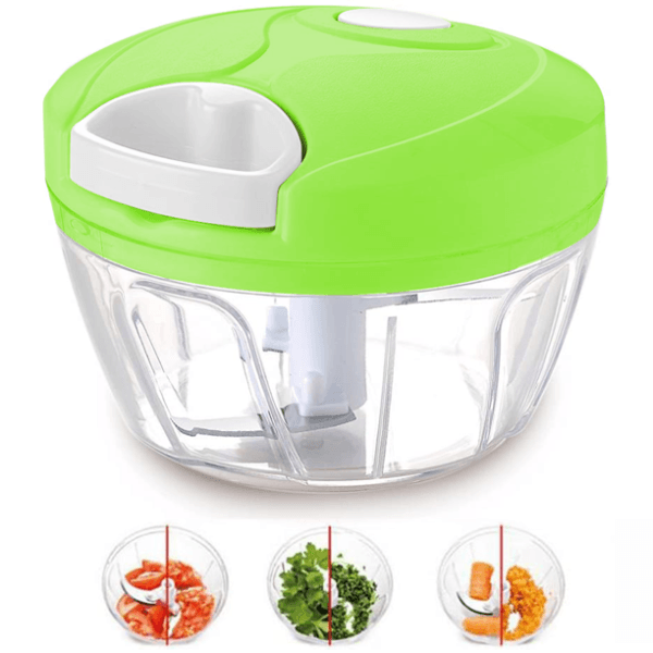 Speedy Manual Food Chopper: Hand-Pull Mincer, Blender, and Mixer - Discountbazar