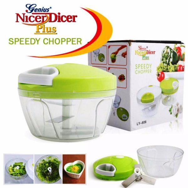 Speedy Manual Food Chopper: Hand-Pull Mincer, Blender, and Mixer - Discountbazar