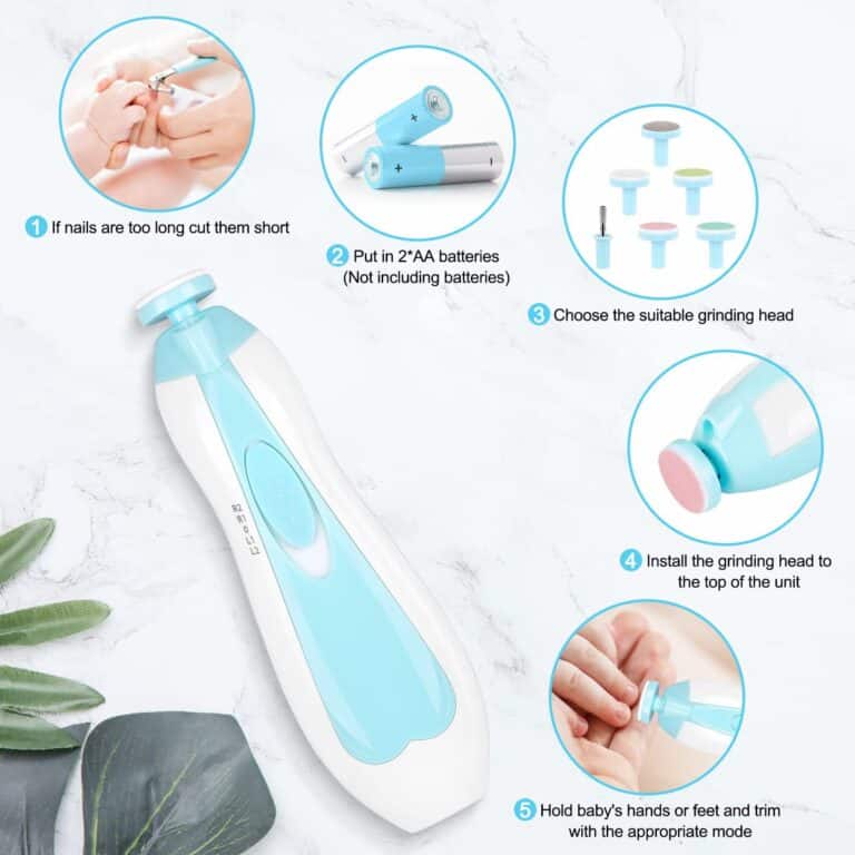 Safe Baby Nail Clipper Set, Electric Baby Nail Trimmer